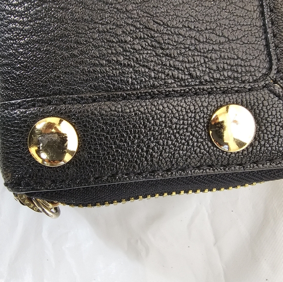 Michael Kors Black and Gold Studded Zippy Wallet - Picture 4 of 9